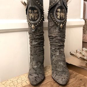 El Vaquero designer boots. Made in Italy.Worn once